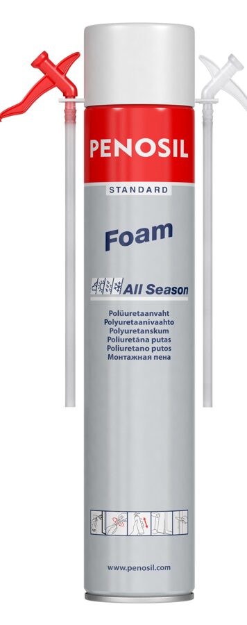 Standard Foam All Season Poliuretāna putas ar salmiņaplikatoru Penosil
